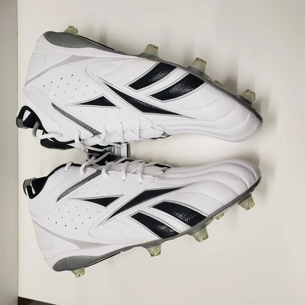 Mens Reebok Pro Full Blitz KFS II H D NFL Equip White‎ Football Cleats Shoes 15